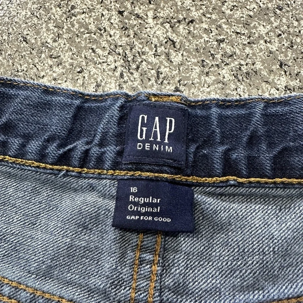 Gap Jeans Boys 16x30 Regular Original Straight Adjustable Waist Kids Denim